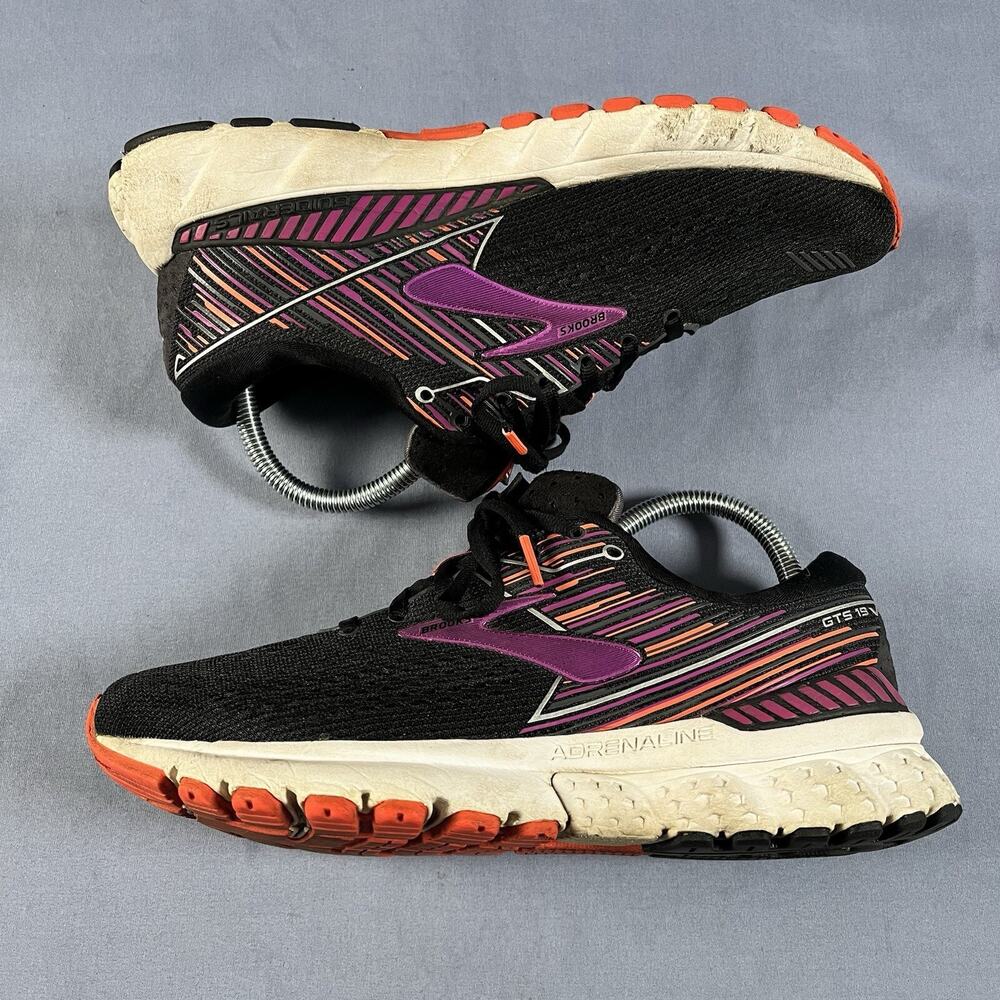 Brooks Adrenaline GTS 19 Women’s Size 8 Black Running Fitness Shoes 1202841B080